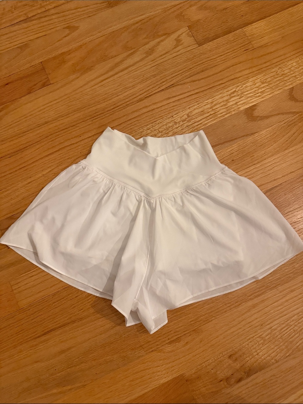 Aerie White Women's Crossover Real Me Shorts